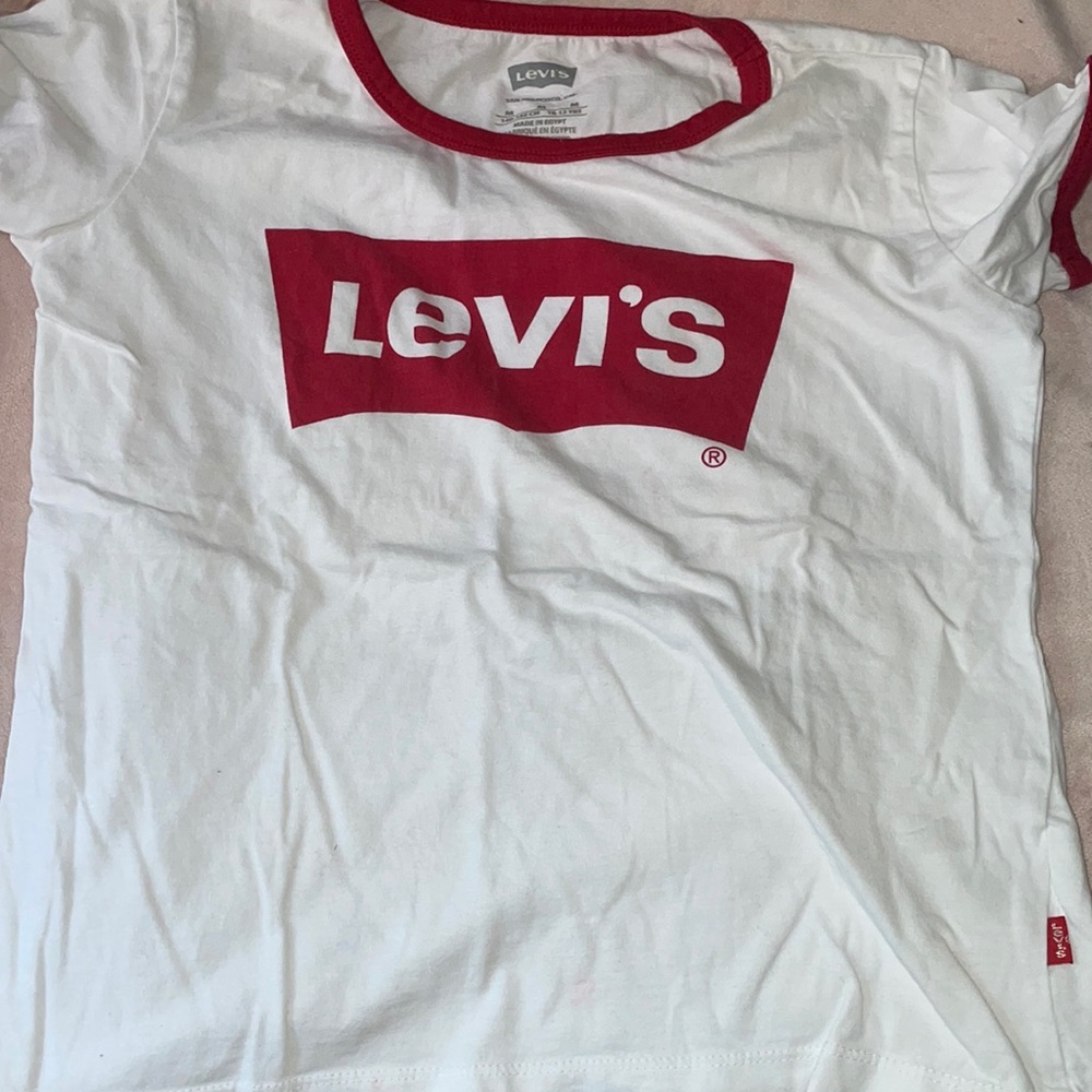 Livi’s Girls size medium red and white